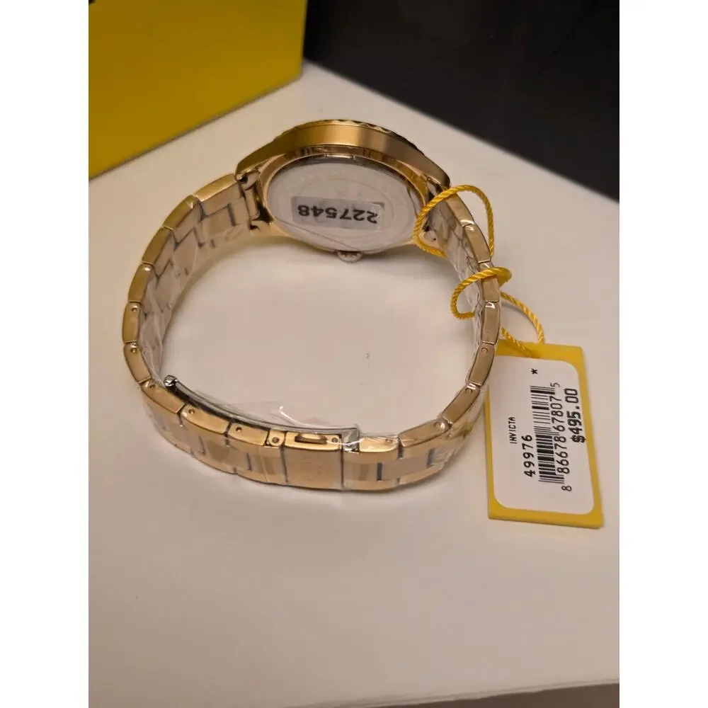 Invicta Ocean Voyage 49976 Women's 38mm Gold Tone Watch NWT Anchor Dial Box